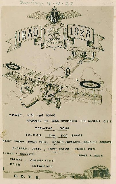 vickers victoria 70b squadron menu 1928